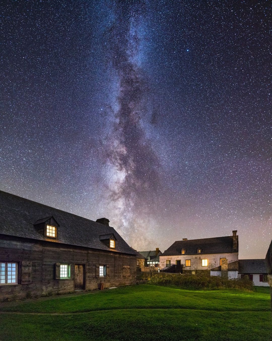Milky Way over the Fortress of Louisbourg National Historic Site by @adamhillphoto